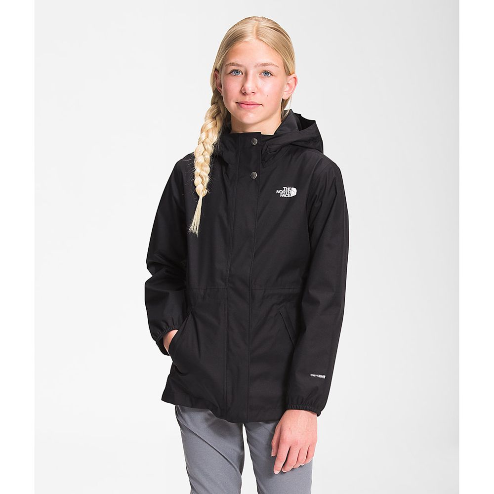 The North Face Parka Girls Australia - The North Face Dryvent™ Mountain Snapper Black Mountain (QST-